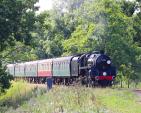 Image: Bluebelle Railway steam engine & coaches