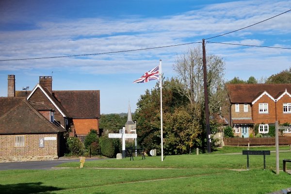 flag pole on the green