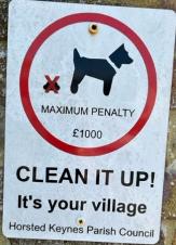 Dog fouling notice